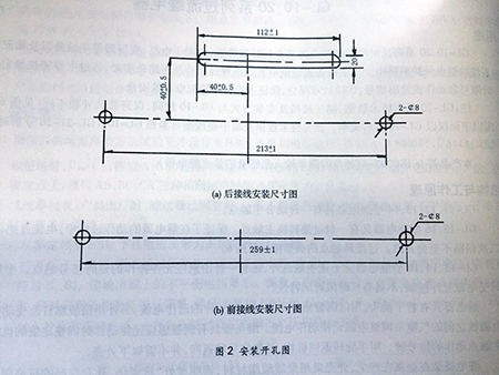 gl-15、25反時(shí)限過(guò)流繼電器安裝開孔圖